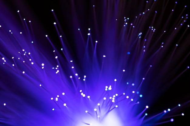 Foto gratuita fondo astratto delle luci di fibre ottiche