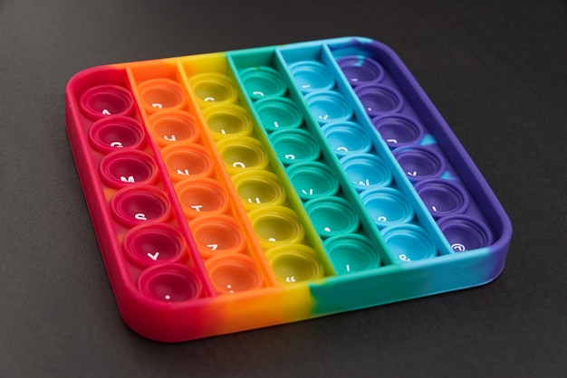 Fidget pop it toy rainbow color​-​アンチ​ストレス​、​楽しくて​教育的