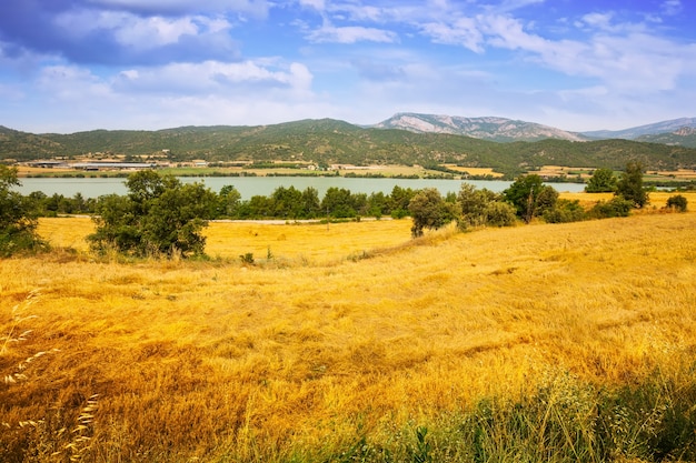 Fields at  valley of Serge river