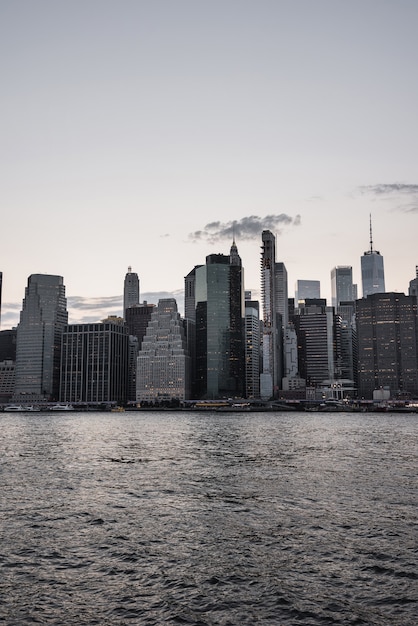 Financial district in new york city