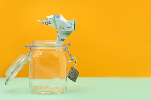 financial freedom still life arrangement with copy space