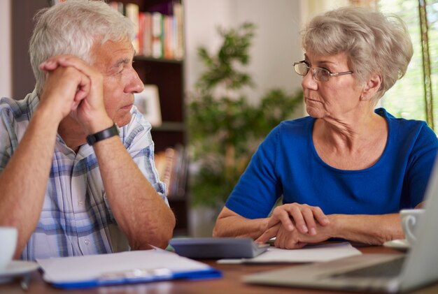 Financial problems of senior couple