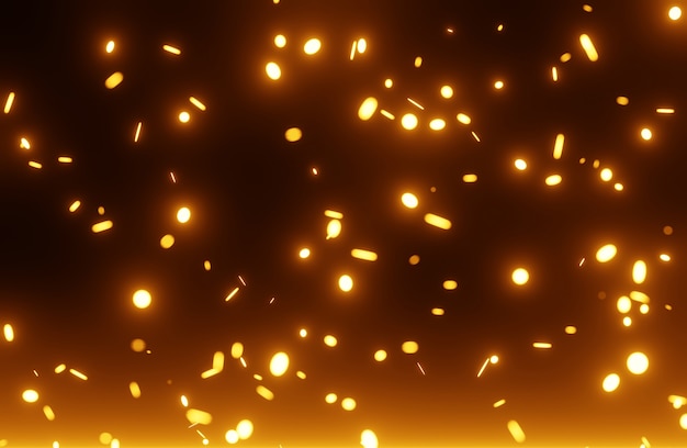 Fire particles overlay