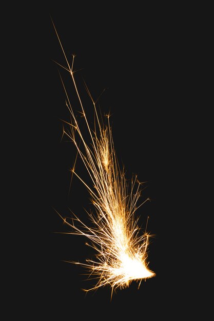 Firecracker element, realistic mine flame image