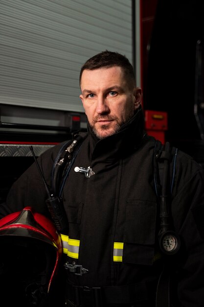 firefighter ready for his mission