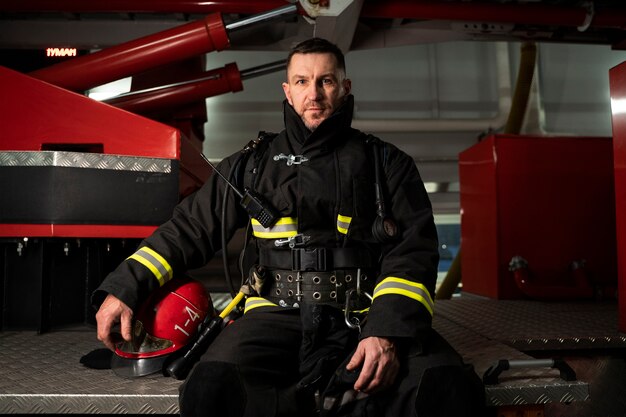 firefighter ready for his mission