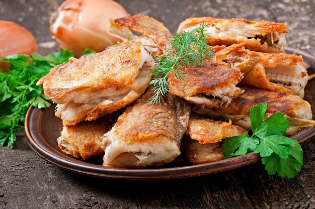 Fish dish - fried fish and herbs