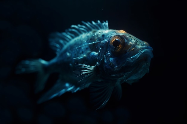 바다 밑바닥에서 올라온 물고기