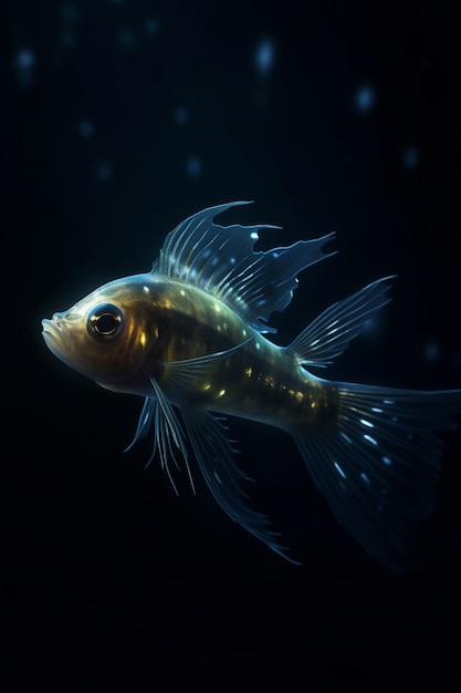 海の底からの魚