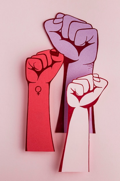 Fists in the air women power