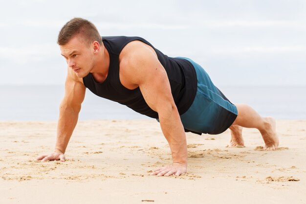 Fitness on the beach