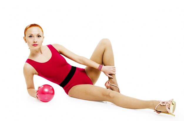 Fitness model with ball