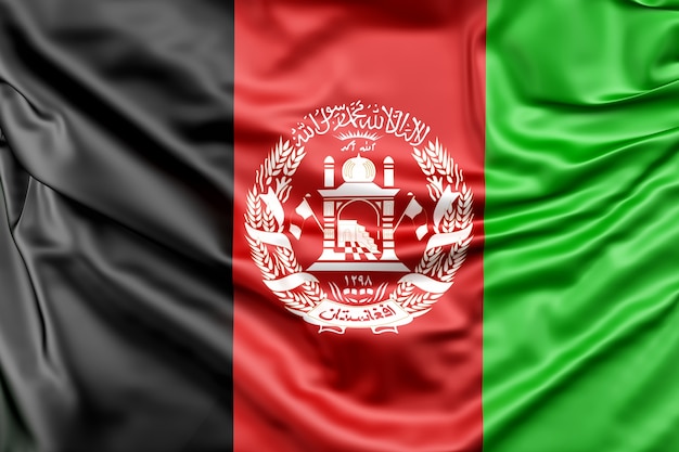 Free photo flag of afghanistan