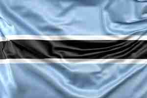 Free photo flag of botswana