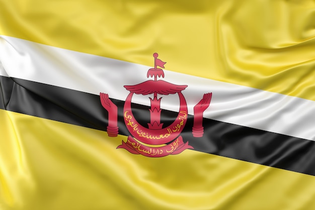 Free photo flag of brunei