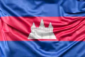 Free photo flag of cambodia