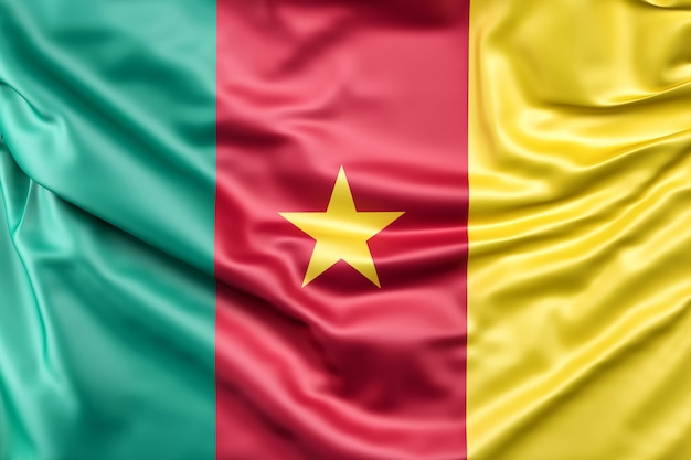 Free photo flag of cameroon