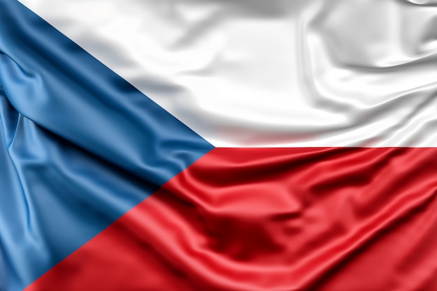 Foto gratuita bandiera della repubblica ceca