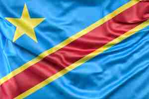 Free photo flag of democratic republic of the congo