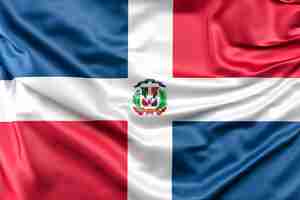 Free photo flag of dominican republic