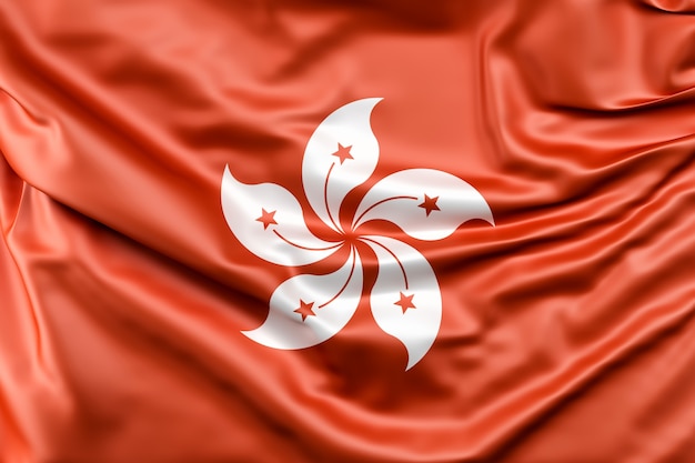 Flag of hong kong Free Photo