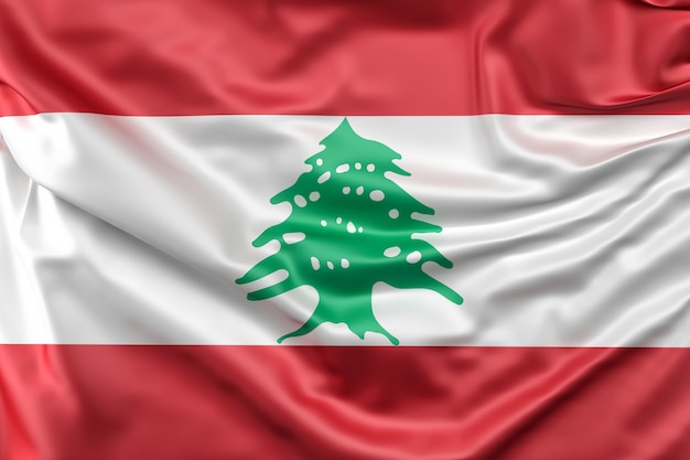 Free photo flag of lebanon