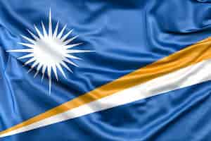 Free photo flag of marshall islands