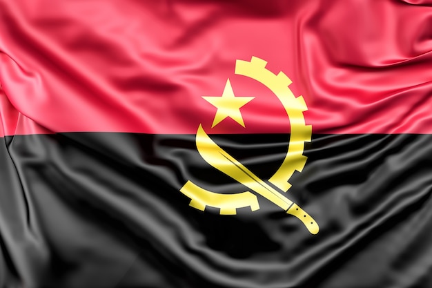 Бесплатное фото Флаг анголы
