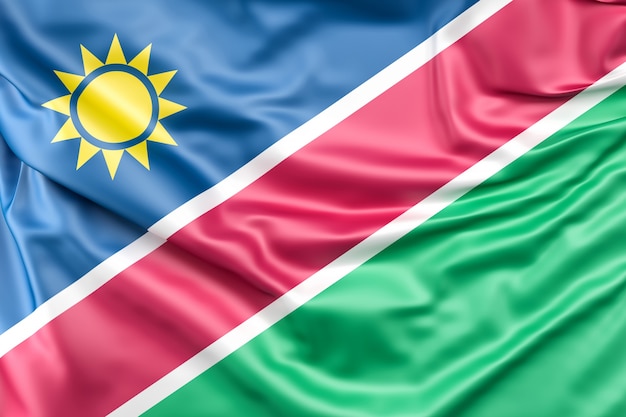 Бесплатное фото Флаг намибии