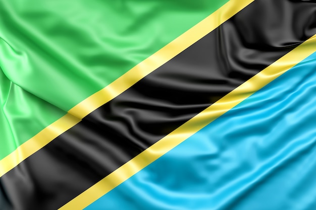 Бесплатное фото Флаг танзании