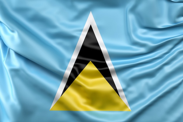 Free photo flag of saint lucia