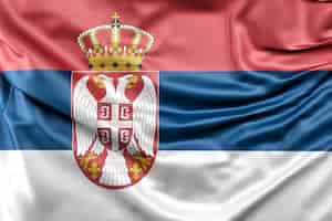 Foto gratuita bandiera della serbia