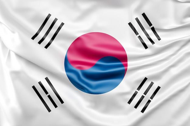 Free photo flag of south korea