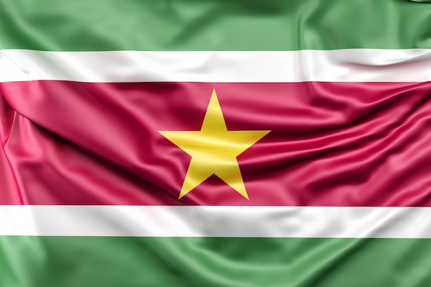 Free photo flag of suriname