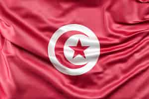 Free photo flag of tunisia