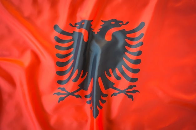 Free photo flags of albania .