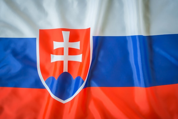 スロバキアの国旗。