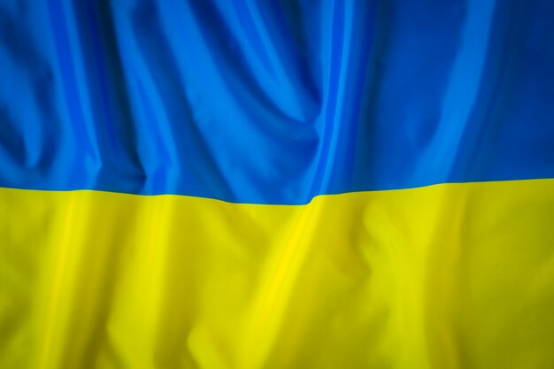 ウクライナの国旗。