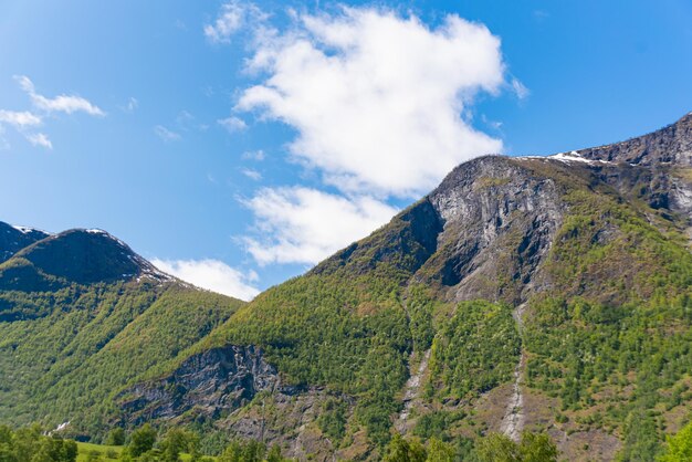 Flam Norway June 06 2023 Mountain