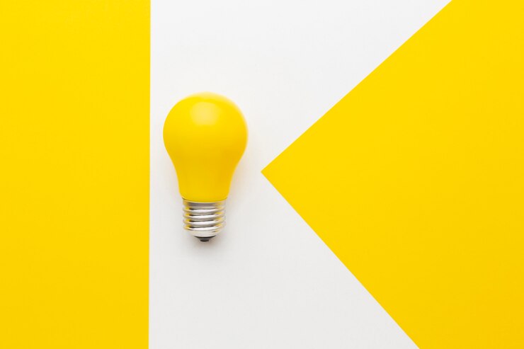 Free Photo flat lay abstract innovation composition
