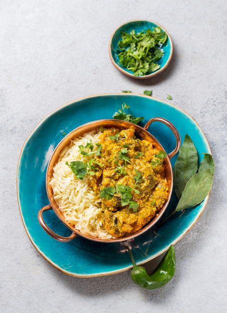 Free photo flat lay arrangement of different pakistan foods