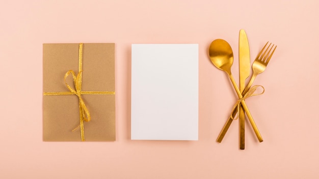 Flat lay arrangement for quinceañera party