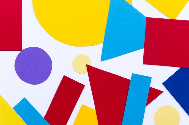 Stunning Assortment of Multicolored Paper Shapes: Free Stock Photos