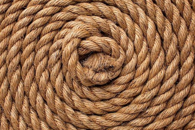 Thick Rope Close Texture Weaving Unusual Background Vignette Stock