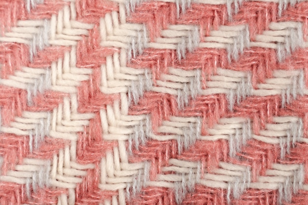 Flat lay of colored wool pattern