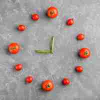 Free photo flat lay composition of healthy vegetables