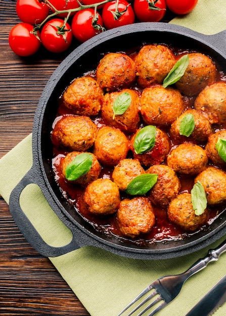 Flat lay composition of italian food