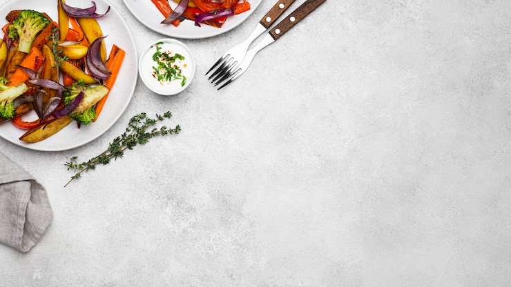 Free Photo flat lay delicious local food assortment with copy space