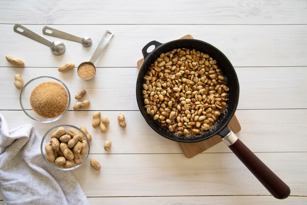 Flat lay of delicious lohri day food