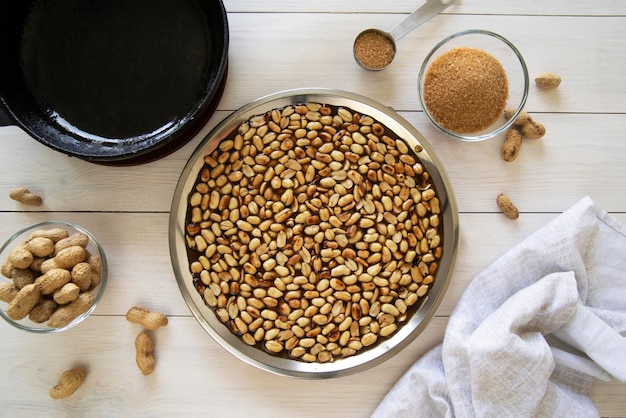 Flat lay of delicious lohri day food